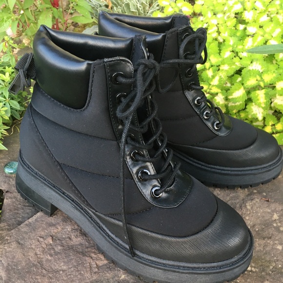 🖤 Zara Black Lace up Combats 🖤😊 - Picture 7 of 8